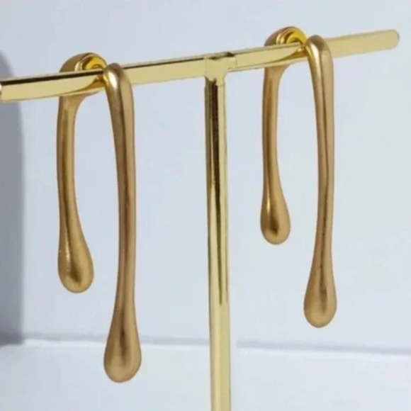 ❤️ FREE Drip Boho Minimalist Art Artsy Chic Glam Hipster Classy Cool Earrings - Picture 5 of 5